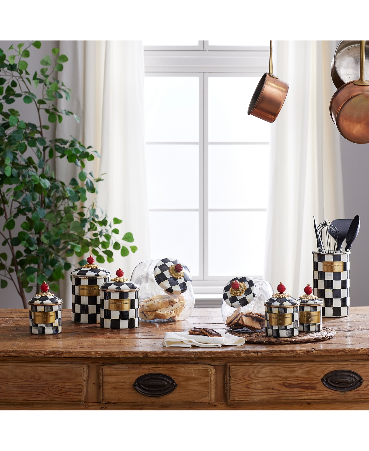 Mackenzie-childs Courtly Check Sweets Jar In No Color