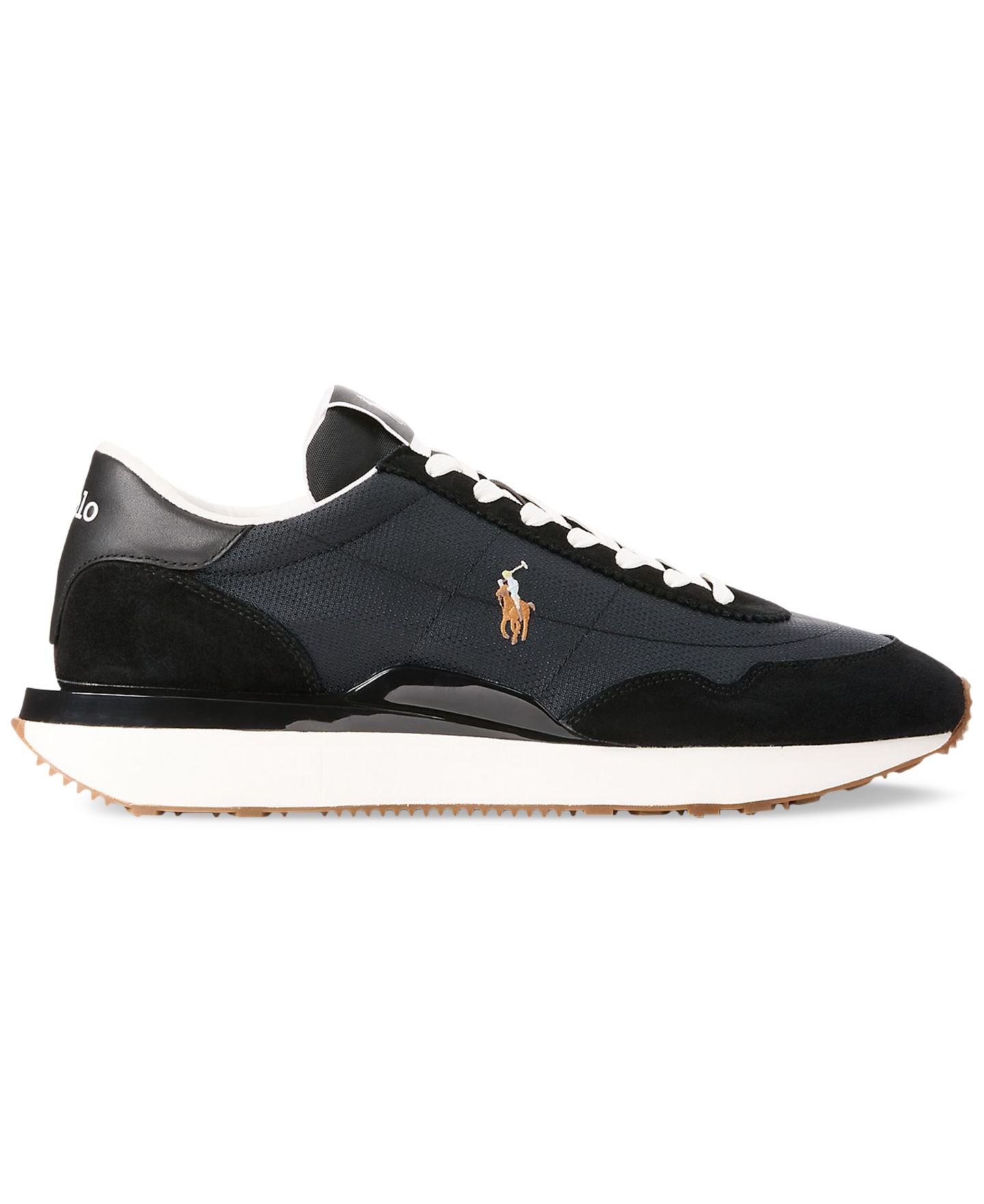 Мужские кроссовки Polo Ralph Lauren Train 89 Lace-Up, цвет: Чёрный / Разноцветный — фото 4