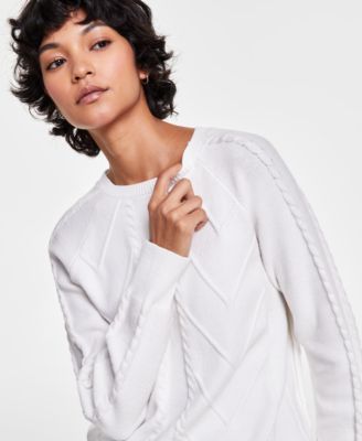 Women's Crewneck Raglan-Sleeve Sweater