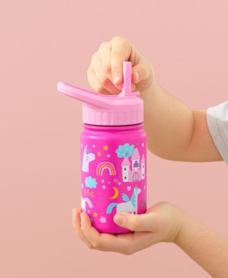 Kids Stainless Steel Water Bottle with Straw Lid, 12oz