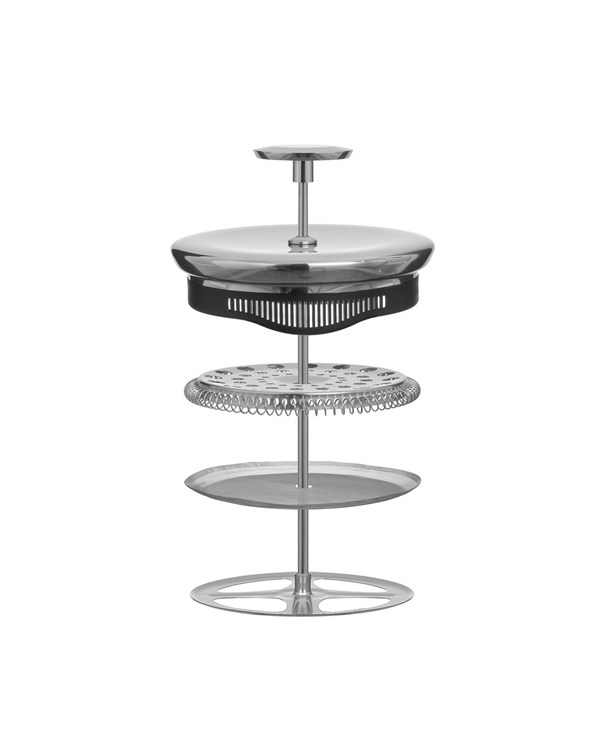 Shop Joyjolt Fluted French Press, 33.8oz In Clear