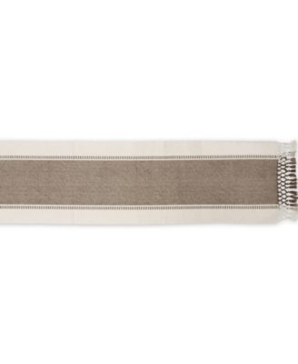 Dobby Stripe Ribbed Table Runner, 13"x72 "