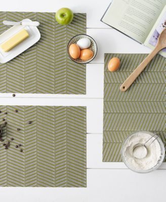 Textured Twill Weave Placemat Set of 6