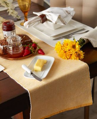 Design Imports Fine Ribbed Table Runner 13x72 inches