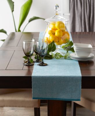 Design Imports Fine Ribbed Table Runner 13x72 inches