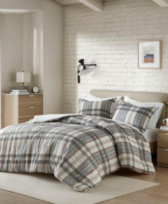 Blake Plaid 3-Pc. Duvet Cover Set, Full/Queen