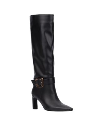 Macy's black tall boots hotsell