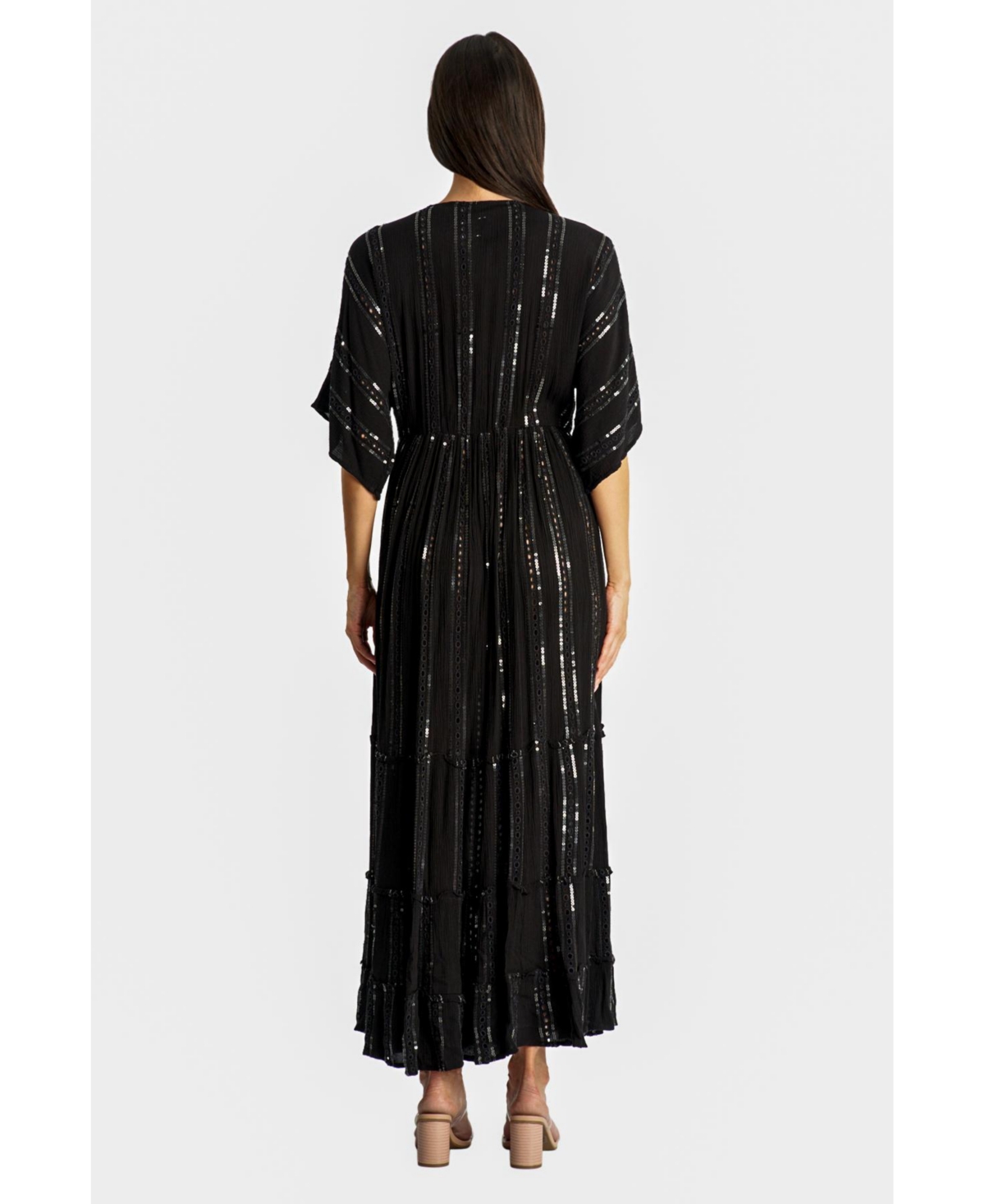 La Moda Clothing Women's Maxi Black Dress