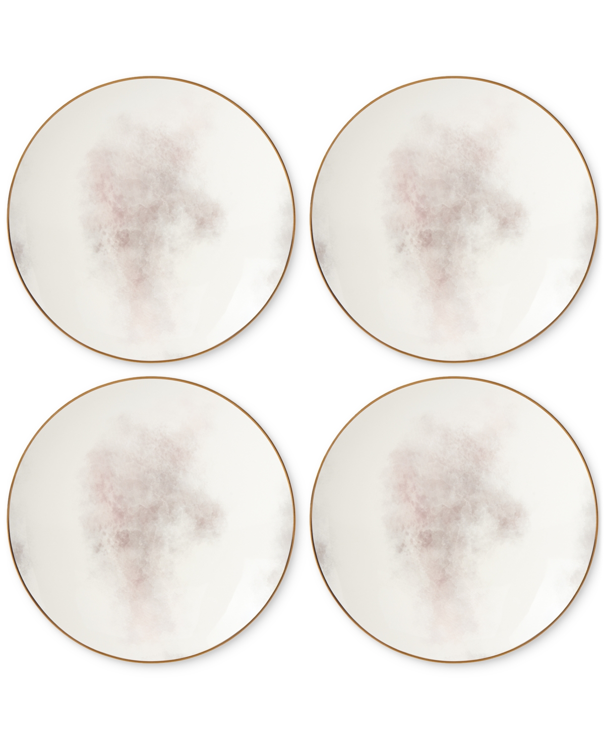 Lenox Trianna Salaria Coupe Salad Plates, Set Of 4 In White