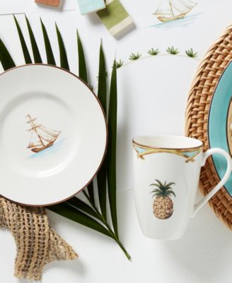 British Colonial Bamboo Mugs, Set of 4