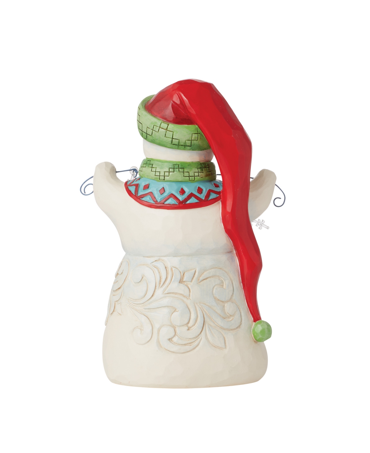 Jim Shore Snowman With Long Hat Figurine In Multi