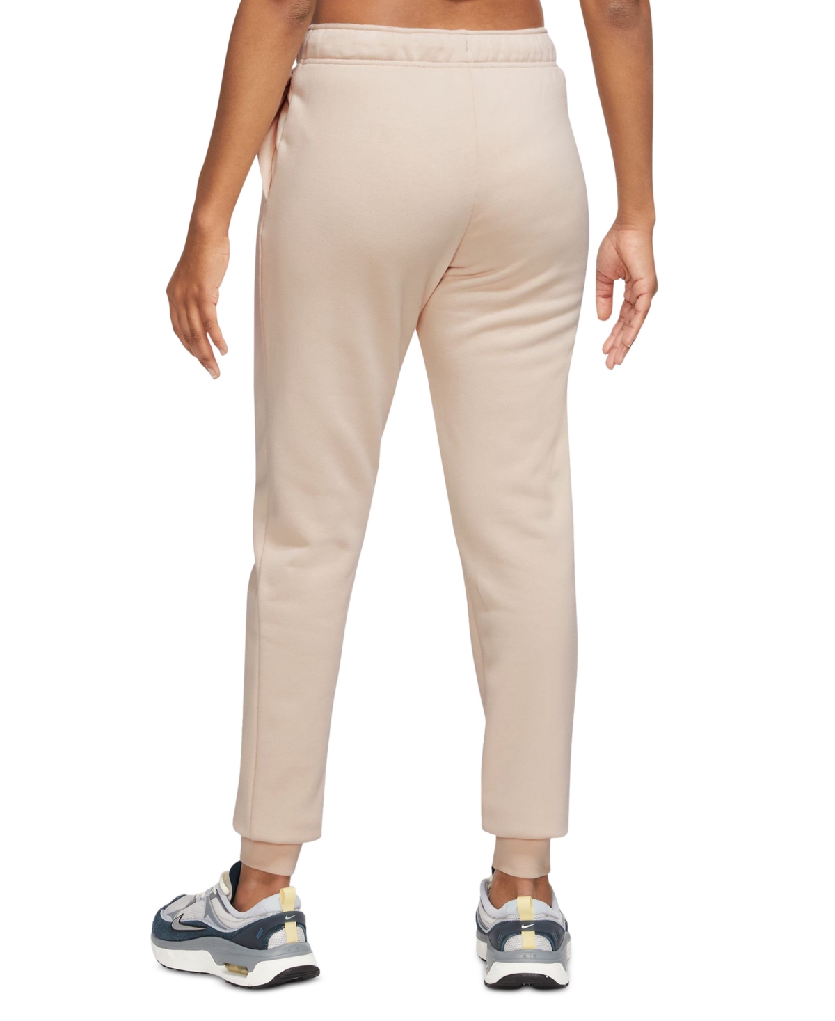 Nike Women's Sportswear Club Fleece Mid-Rise Joggers -white