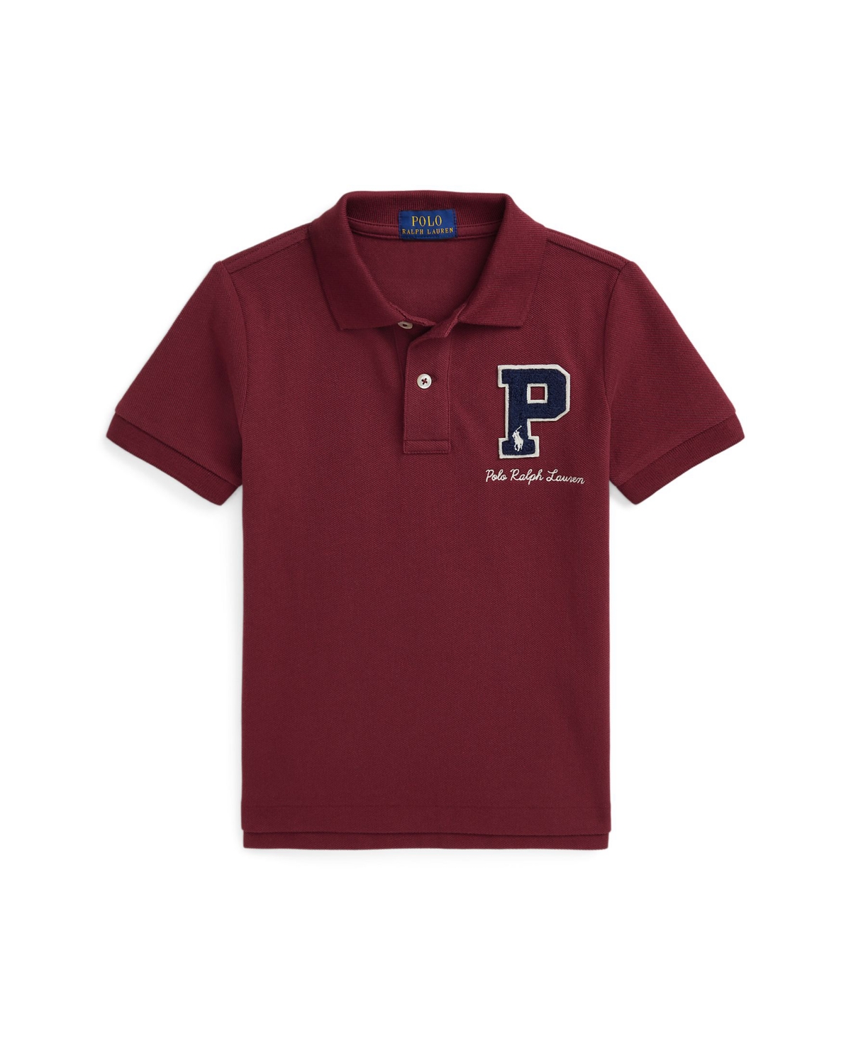 Polo Ralph Lauren Toddler and Little BoysCotton Mesh Letterman Polo Shirt