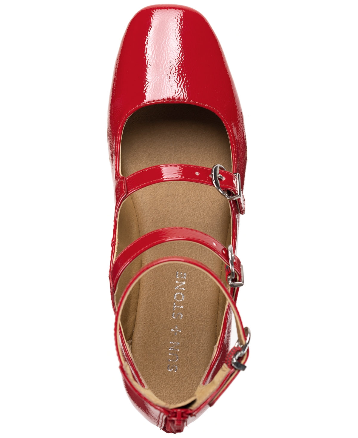 Sun + Stone Women's Cecillee Triple Strap Mary Jane Flats, Created for Macy's