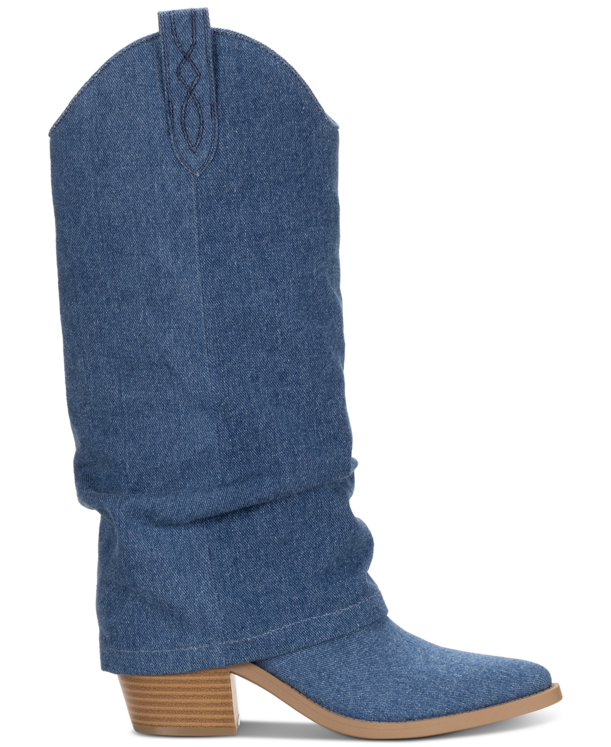 Sun + Stone Women's Bryynn Slouch Cuff Western Knee High Boots, Created for Macy's