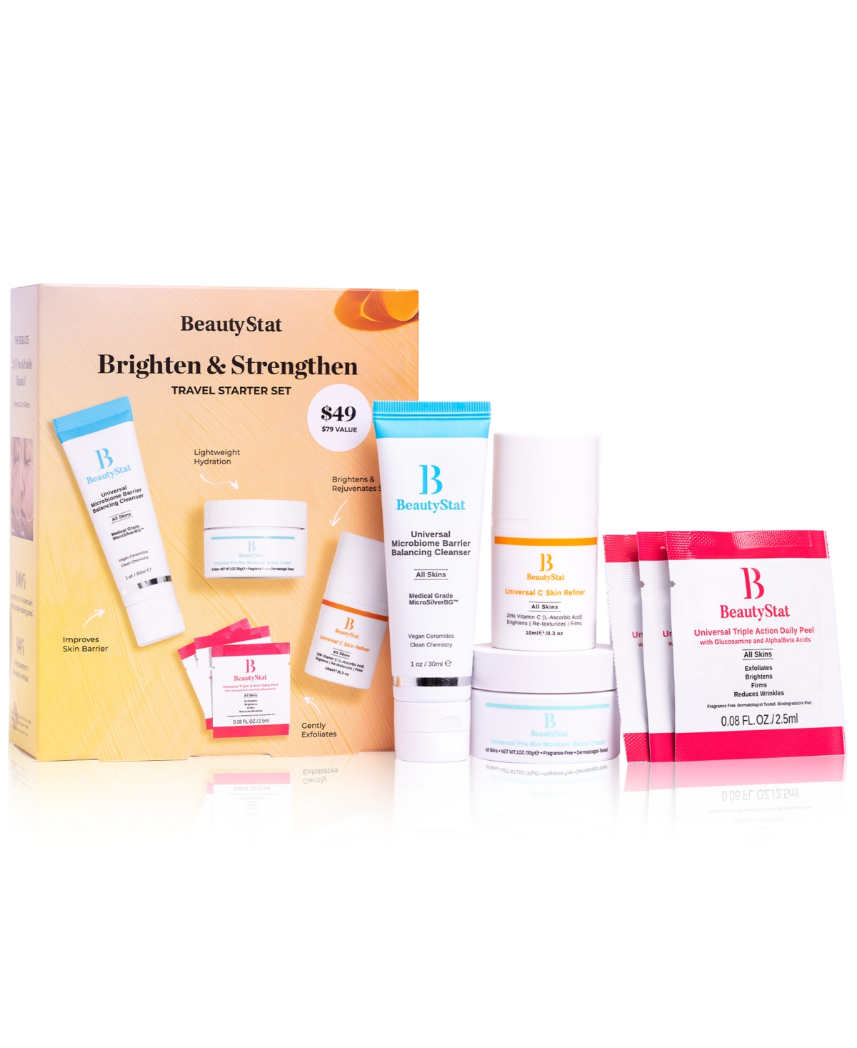 BeautyStat 6-Pc. Brighten & Strengthen Travel Starter Set