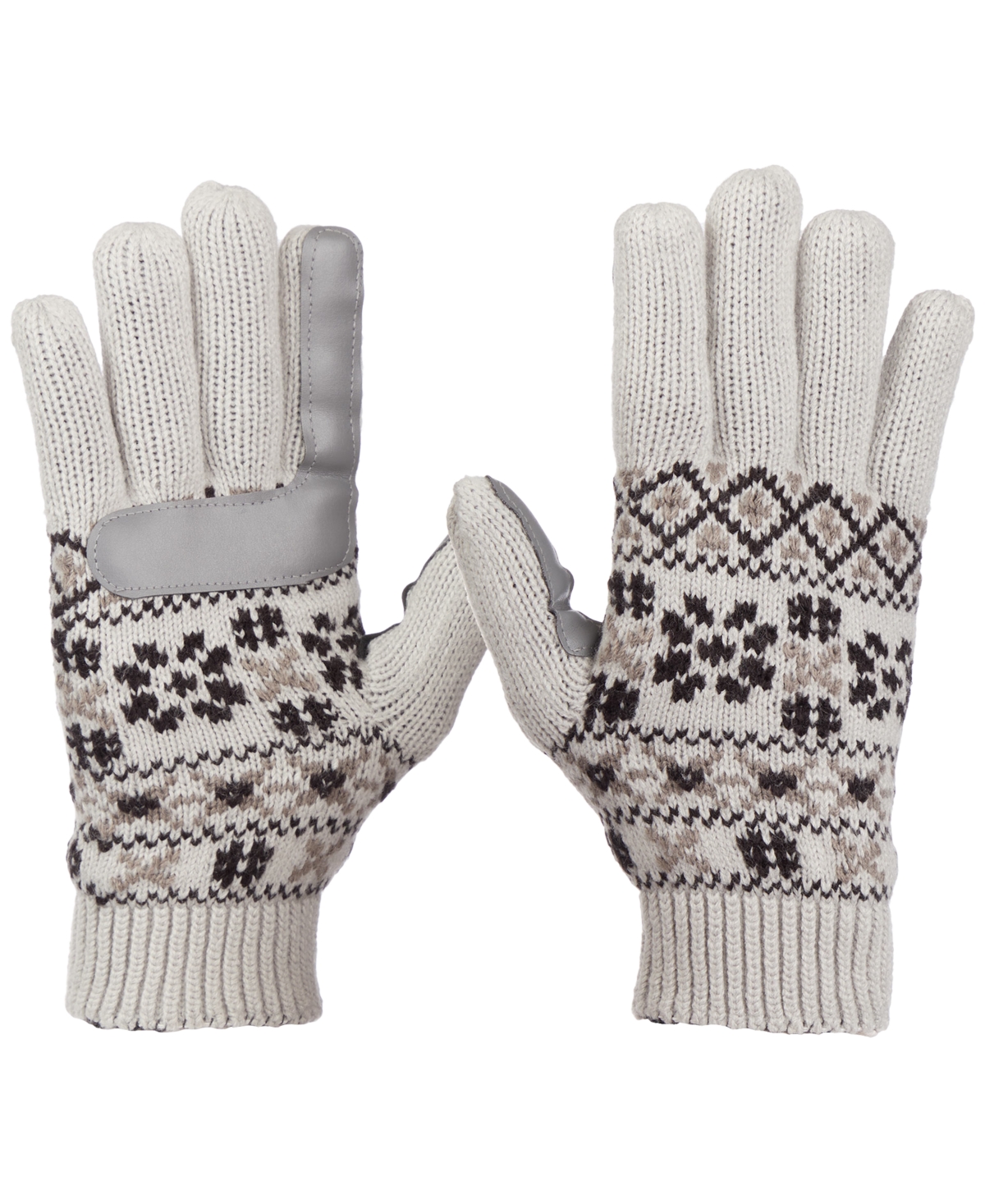 Isotoner Signature Nordic Fair Isle Water Repellent Touchscreen Knit Gloves