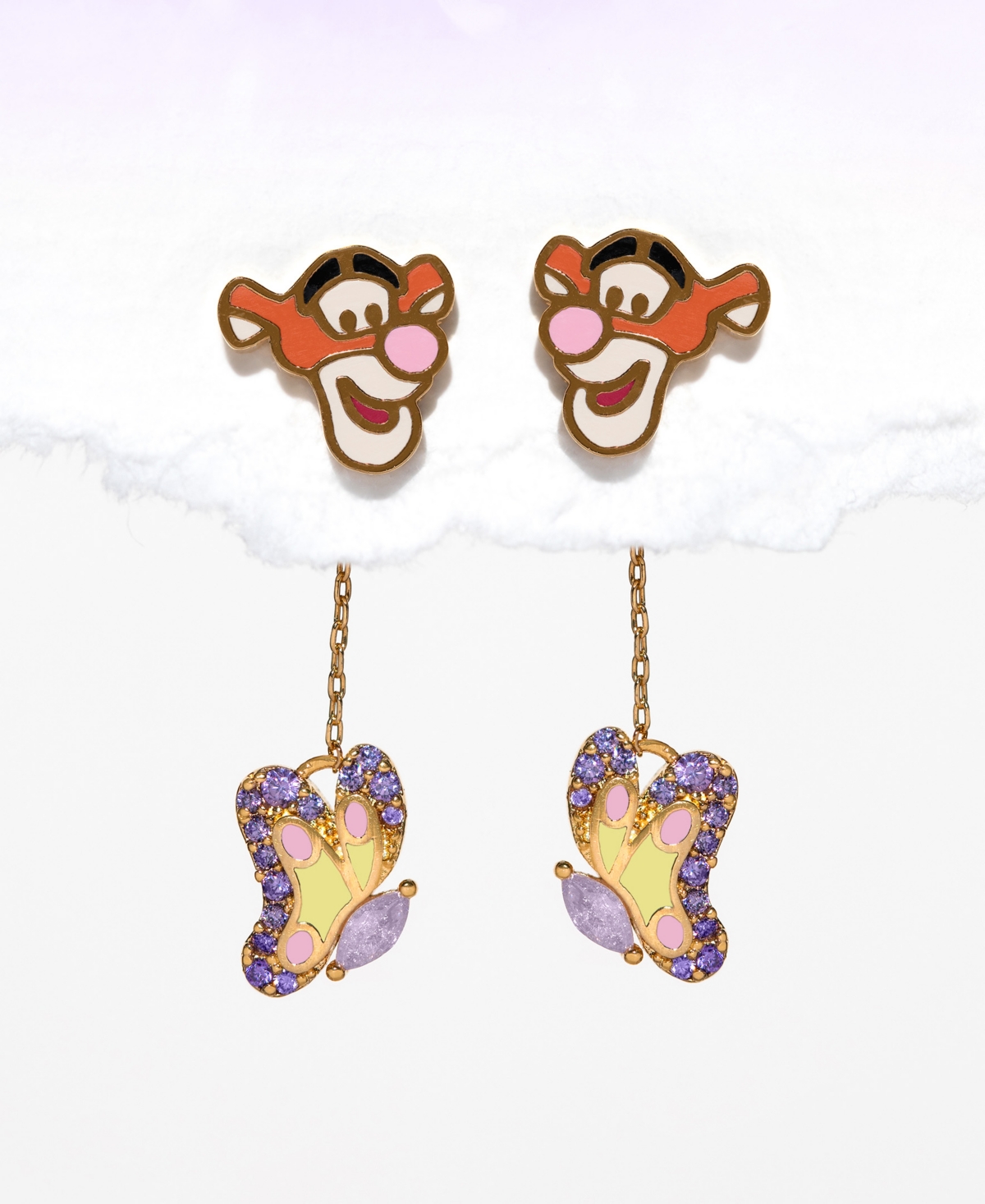 GIRLS CREW DISNEY WINNIE THE POOH TIGGER DANGLE EARRINGS