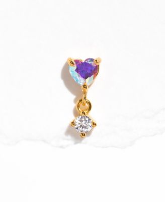 Crystal Love Bubble Flat Back Earring