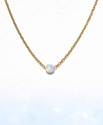 Faux Opal Necklace
