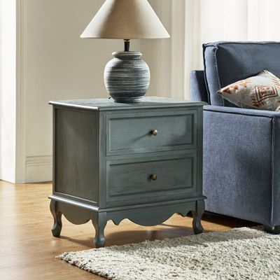 Pallantium Classical 24" Tall 2 - Drawer End Table