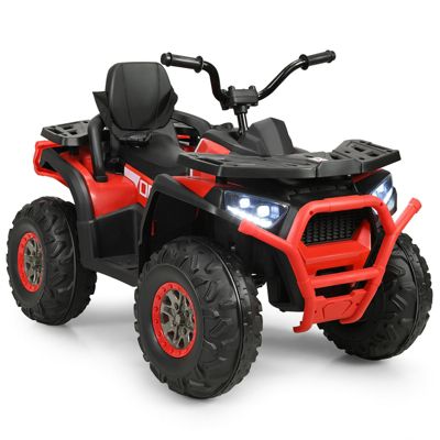 12V Kids Electric 4-Wheeler ATV with MP3 and LED Lights, 110 lbs Capacity, Ages 3+