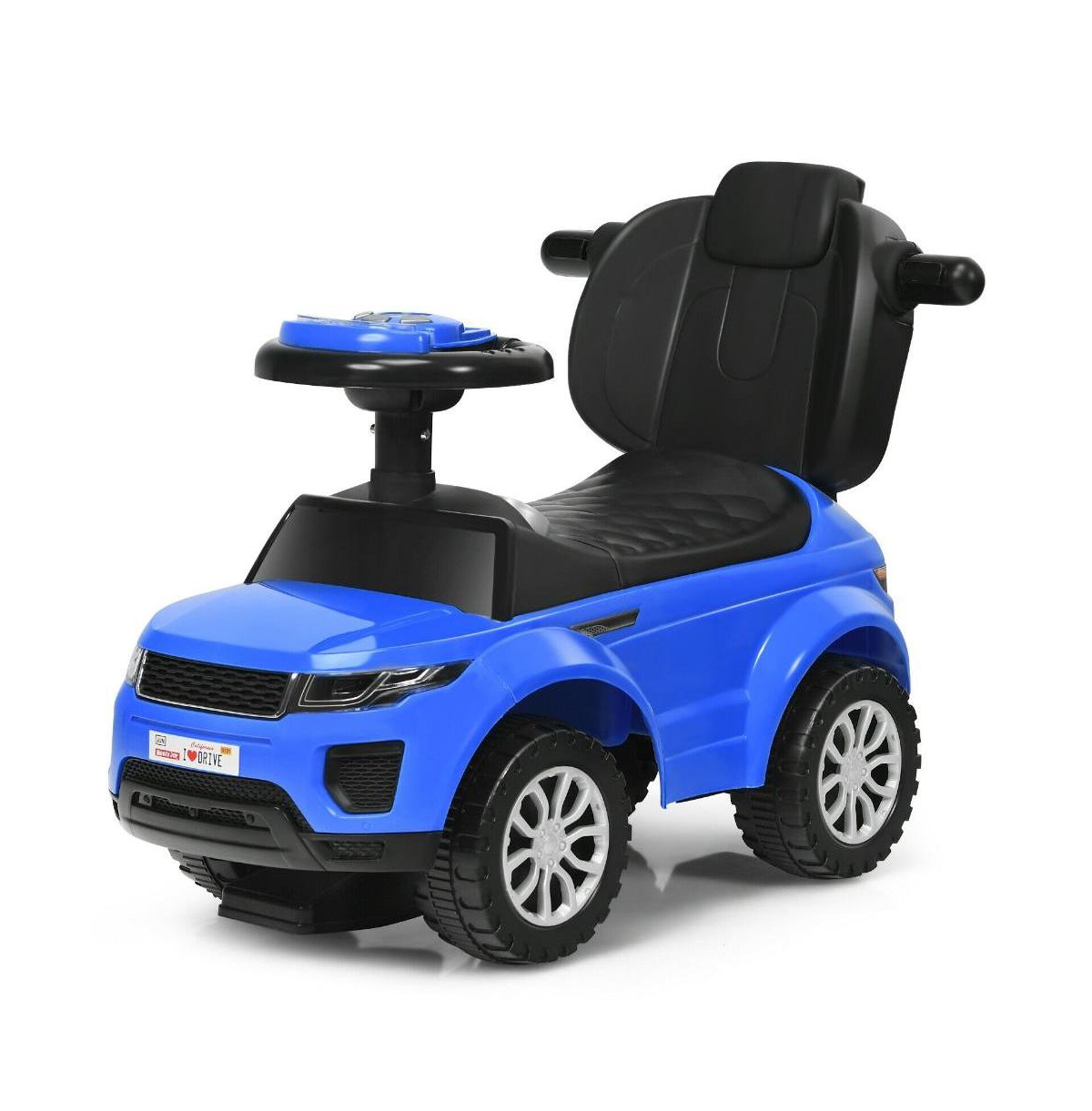 Slickblue 3 In 1 Ride on Push Car Toddler Stroller Sliding Car with Music