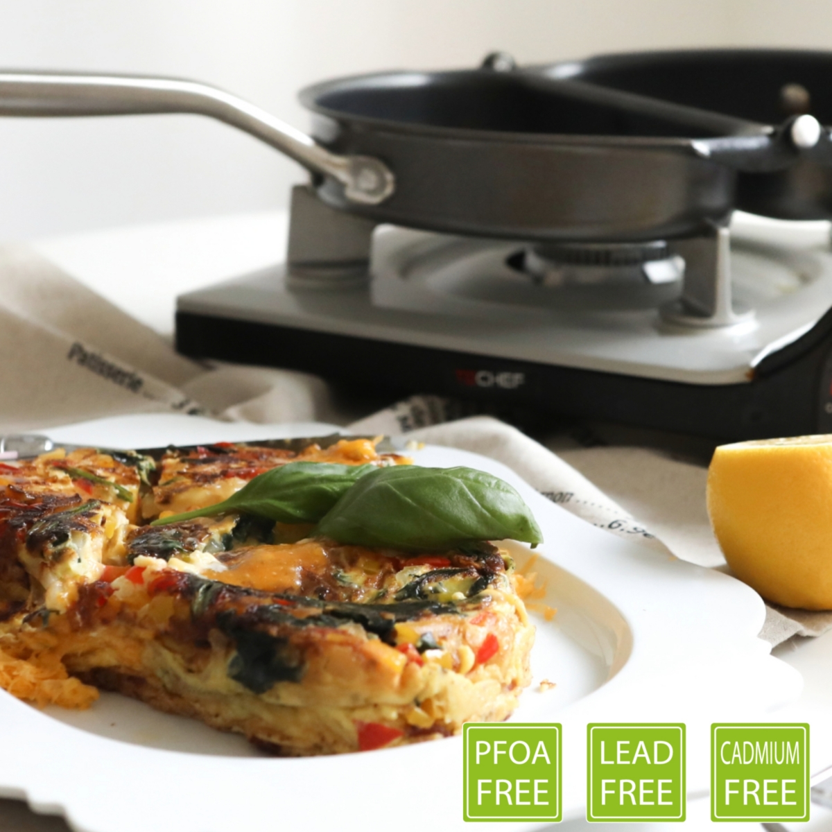 Techef Frittata and Omelette Pan / Purple