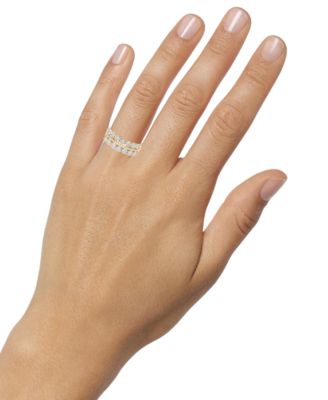 Diamond Three Row Anniversary Band (1/2 ct. t.w.) in 14k White Gold or 14k Gold