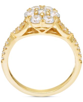 Diamond Flower Cluster Bridal Set (1 ct. t.w.) in 14k Gold