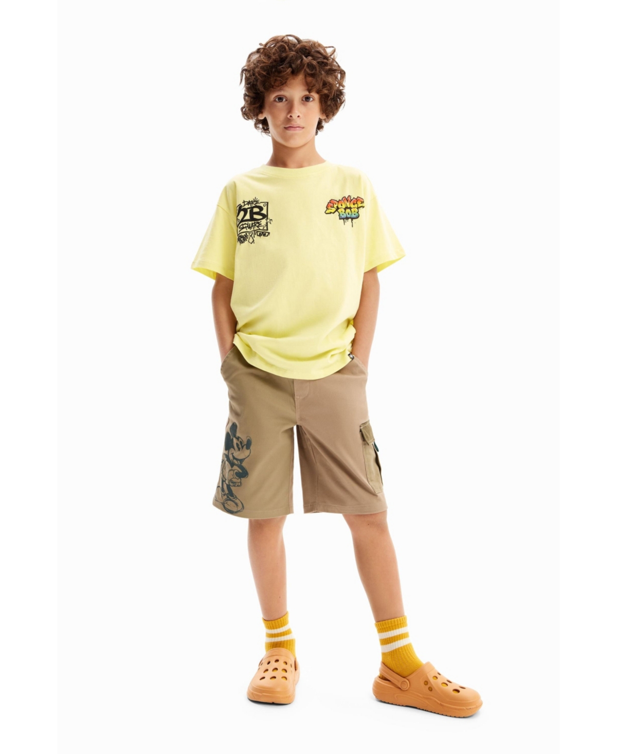 Desigual Boys Boys's SpongeBob graffiti T-shirt