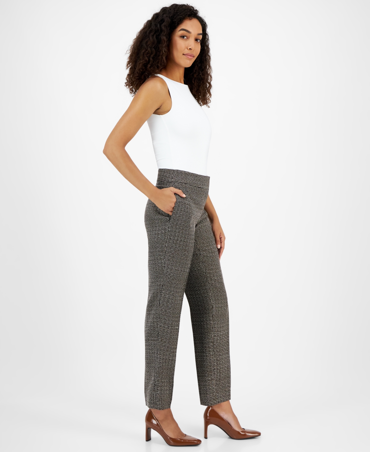 Kasper Women's Tweed Slim-Leg Pants