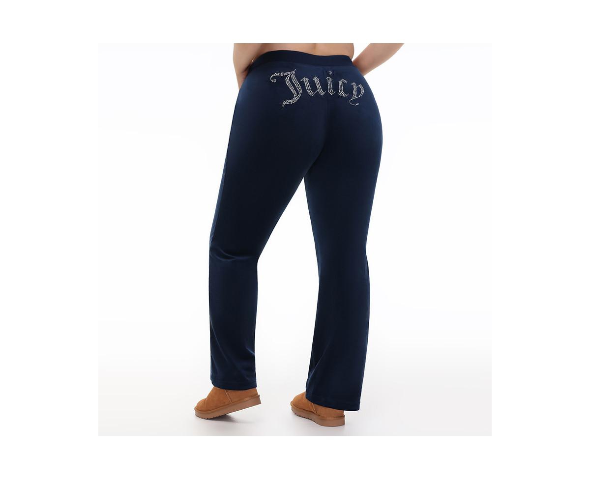 Juicy Couture Plus Size Og Big Bling Velour Track Pants