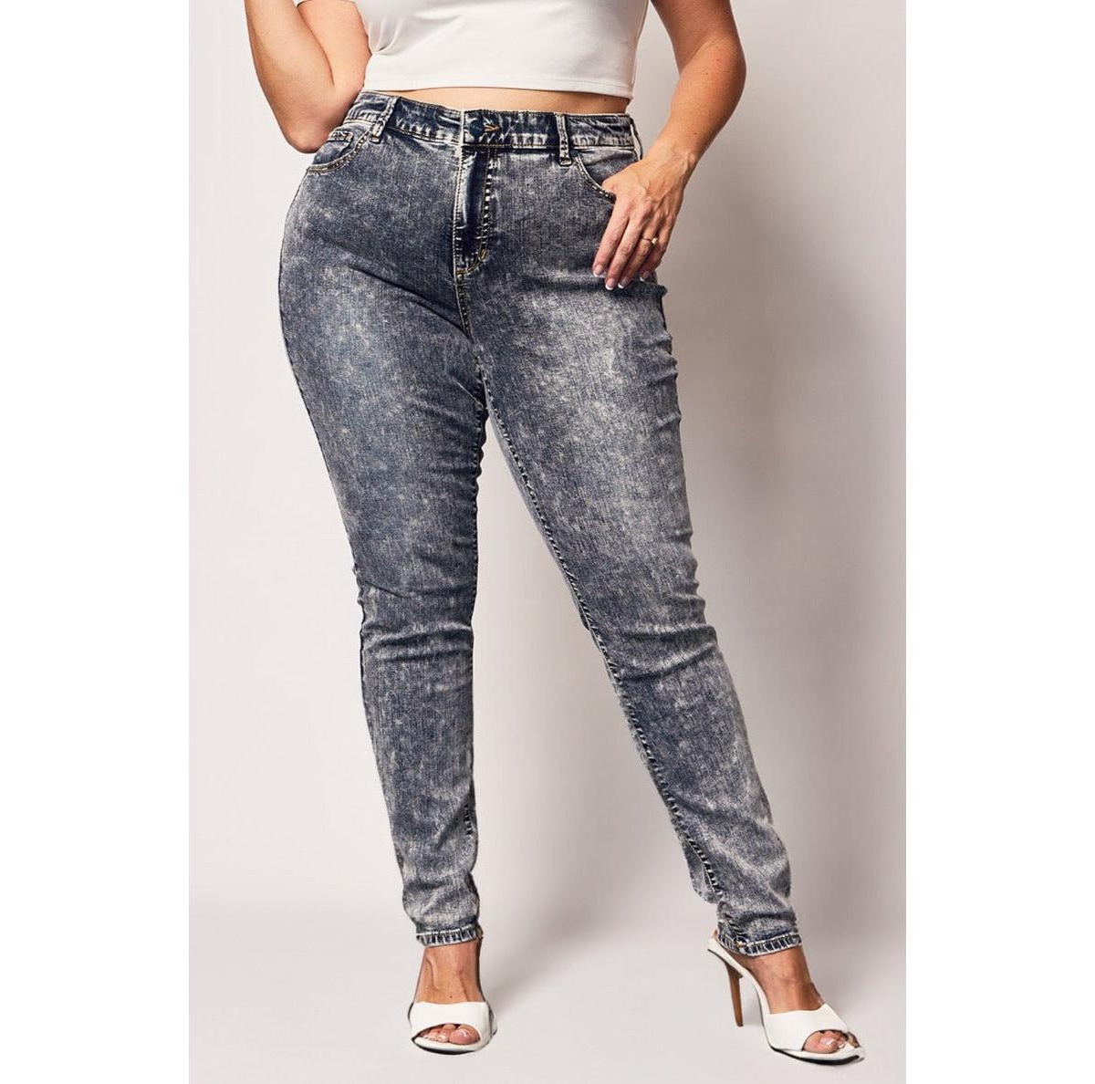 Plus Size Denim High Rise Skinny Jeans - Hadley