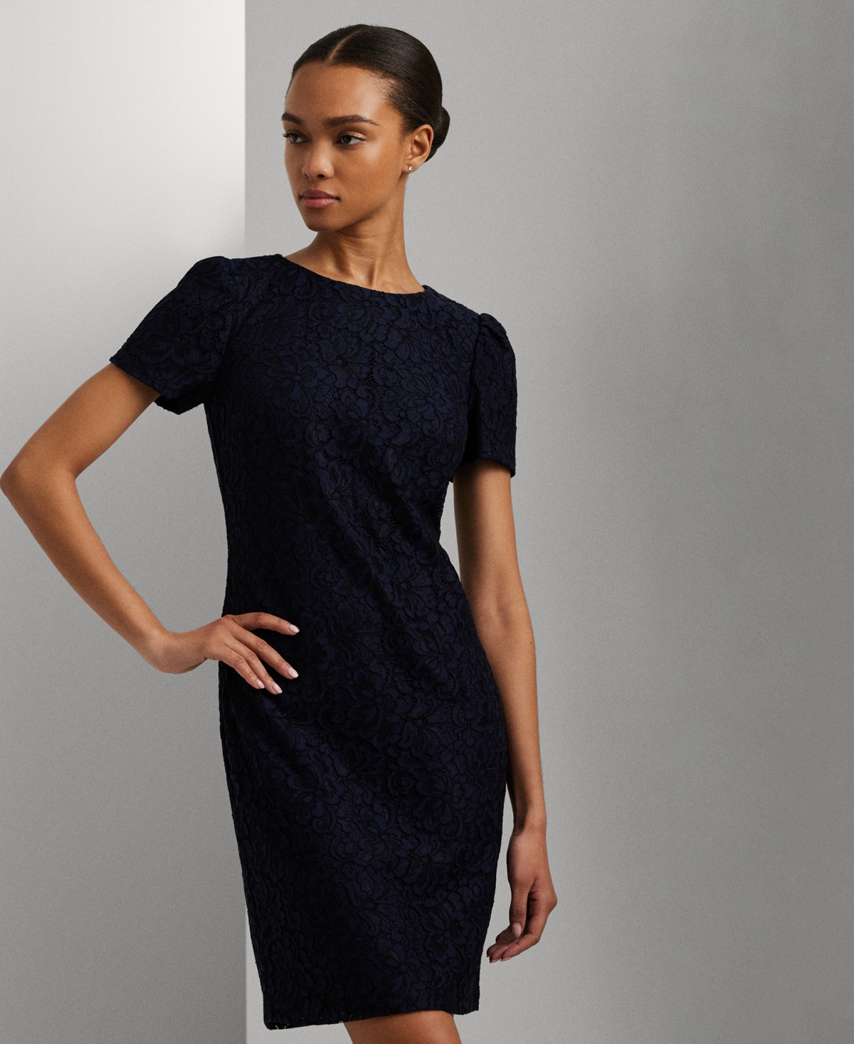 Lauren Ralph Lauren Women's Floral Lace Sheath Dress