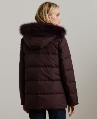 Women's Faux-Fur Hooded Puffer Coat