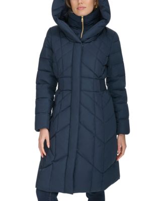 Women's Bibbed Hooded Puffer Coat