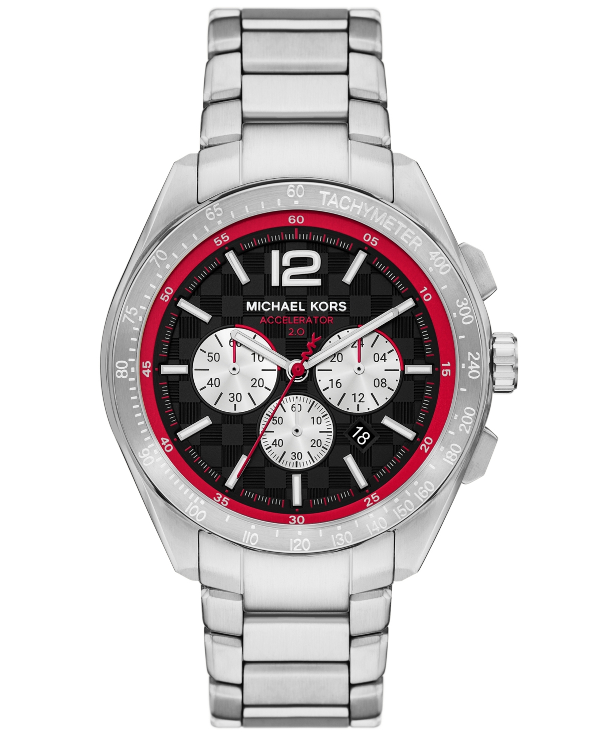 Men's Accelerator 2.0 Chronograph Stainless Steel Watch 44mm - Silver-tone