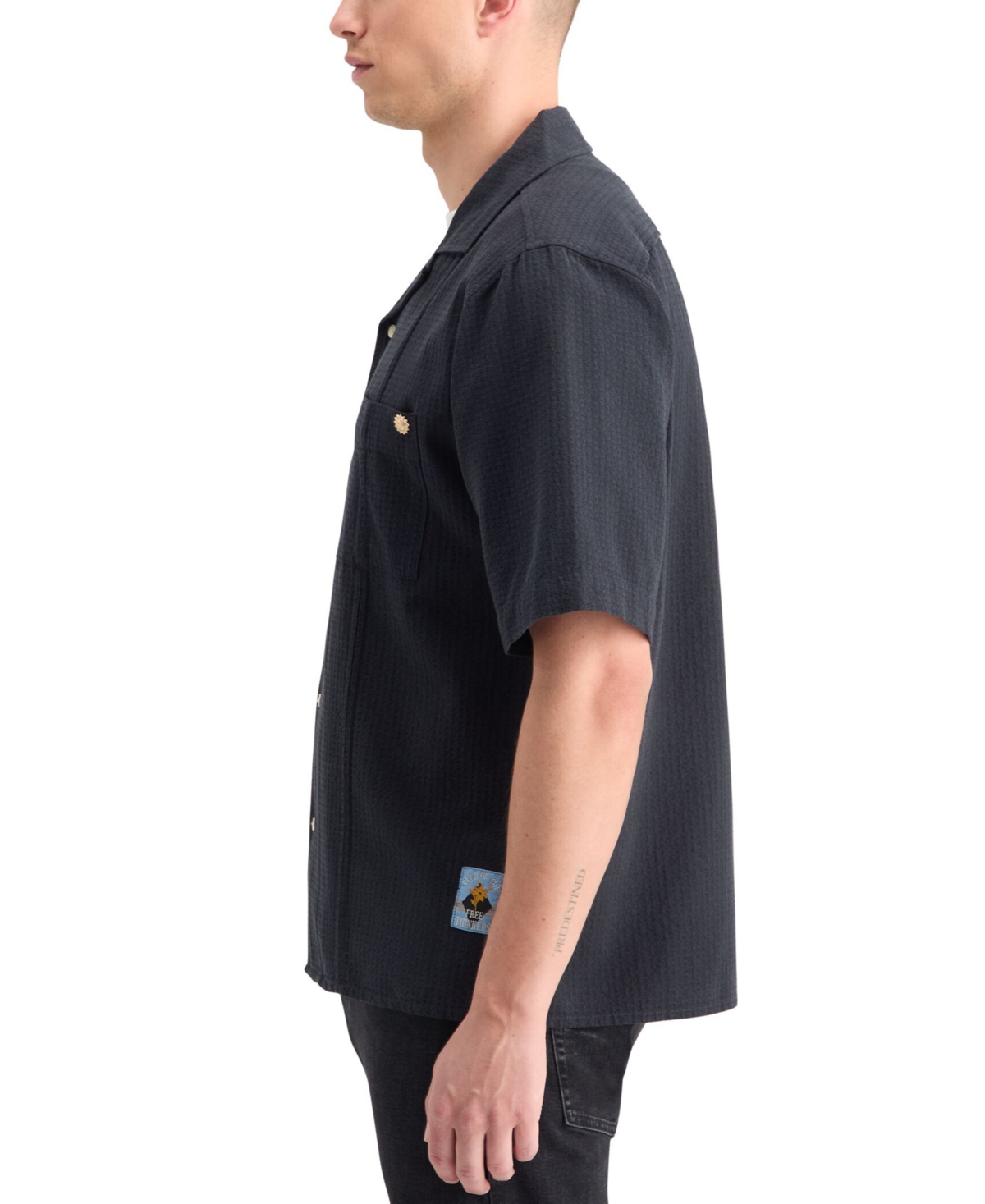 Scotch & Soda Men's Relaxed-Fit Short-Sleeve Dobby Shirt
