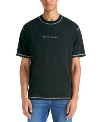 SCOTCH & SODA Men's Core Relaxed-Fit Logo T-Shirt