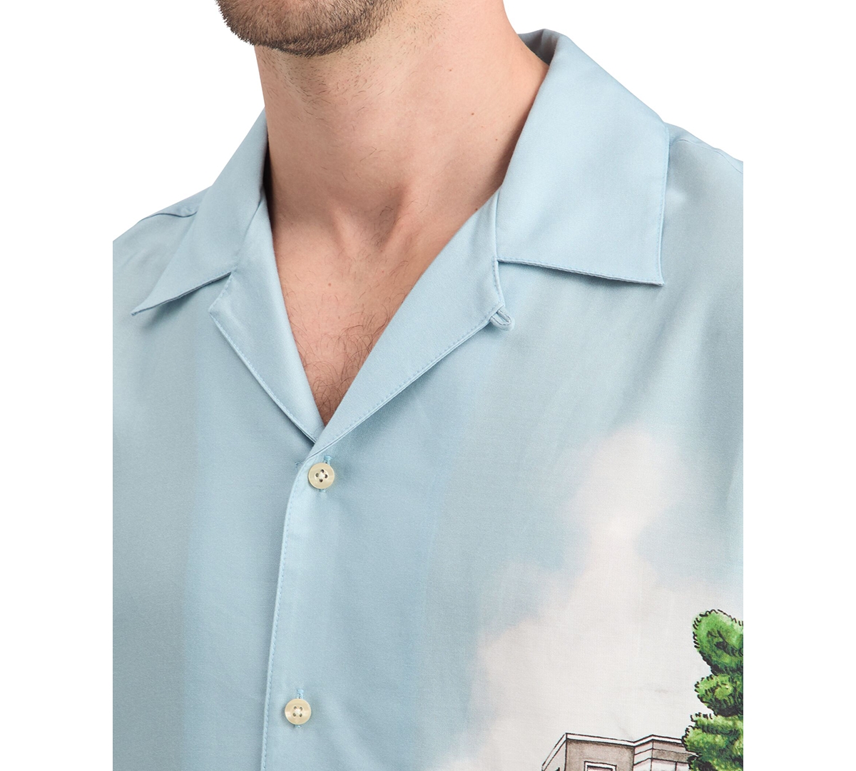 Scotch & Soda Men's Printed Relaxed-Fit Short-Sleeve Shirt