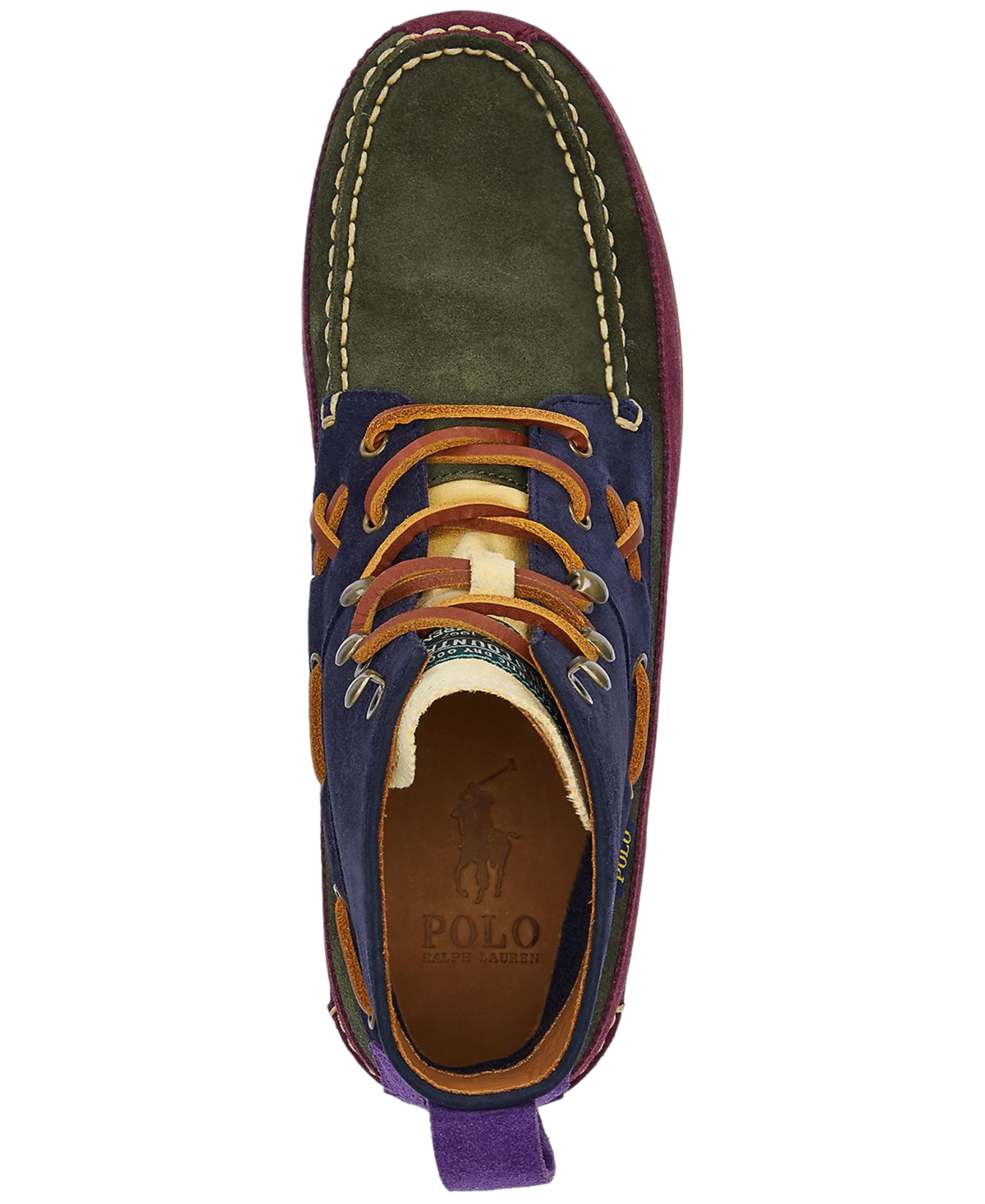 Polo Ralph Lauren Men's Ranger Mid Color-Blocked Suede Boot