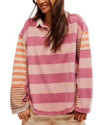 Free People - Women's Aster Stripe Rugby Top