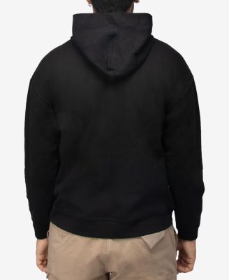 Men's Rinestone Embellished Skull Pullover Hoodie