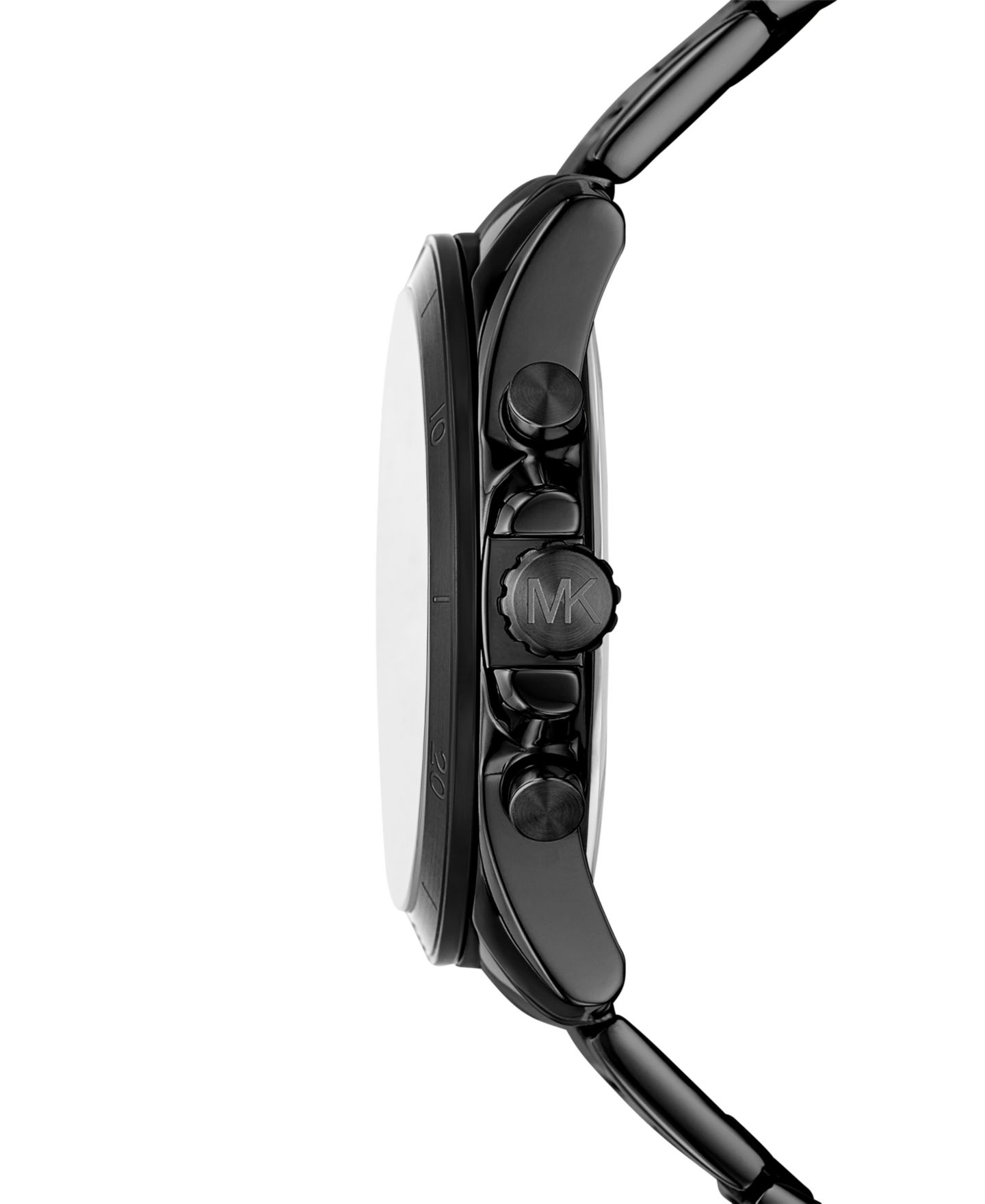 Мужские часы Michael Kors Alek Chronograph Black Stainless Steel Watch 44mm — фото 2