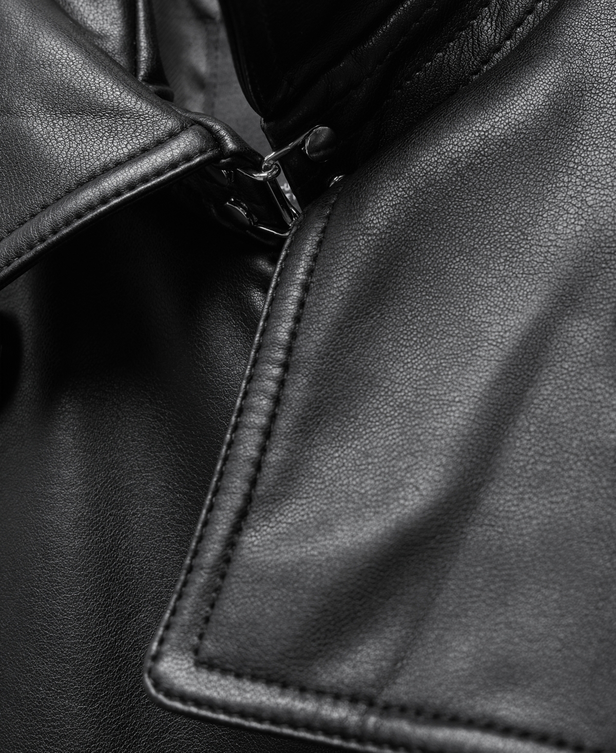 Mango Women's Leather-Effect Trench Coat