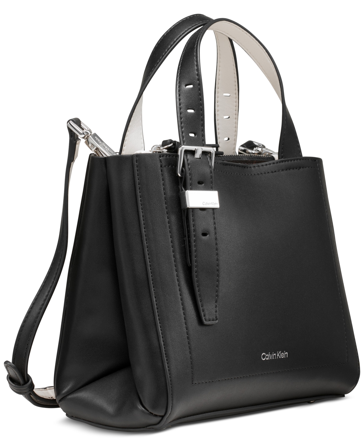 Calvin Klein Lowen Adjustable Crossbody In Blk Wht