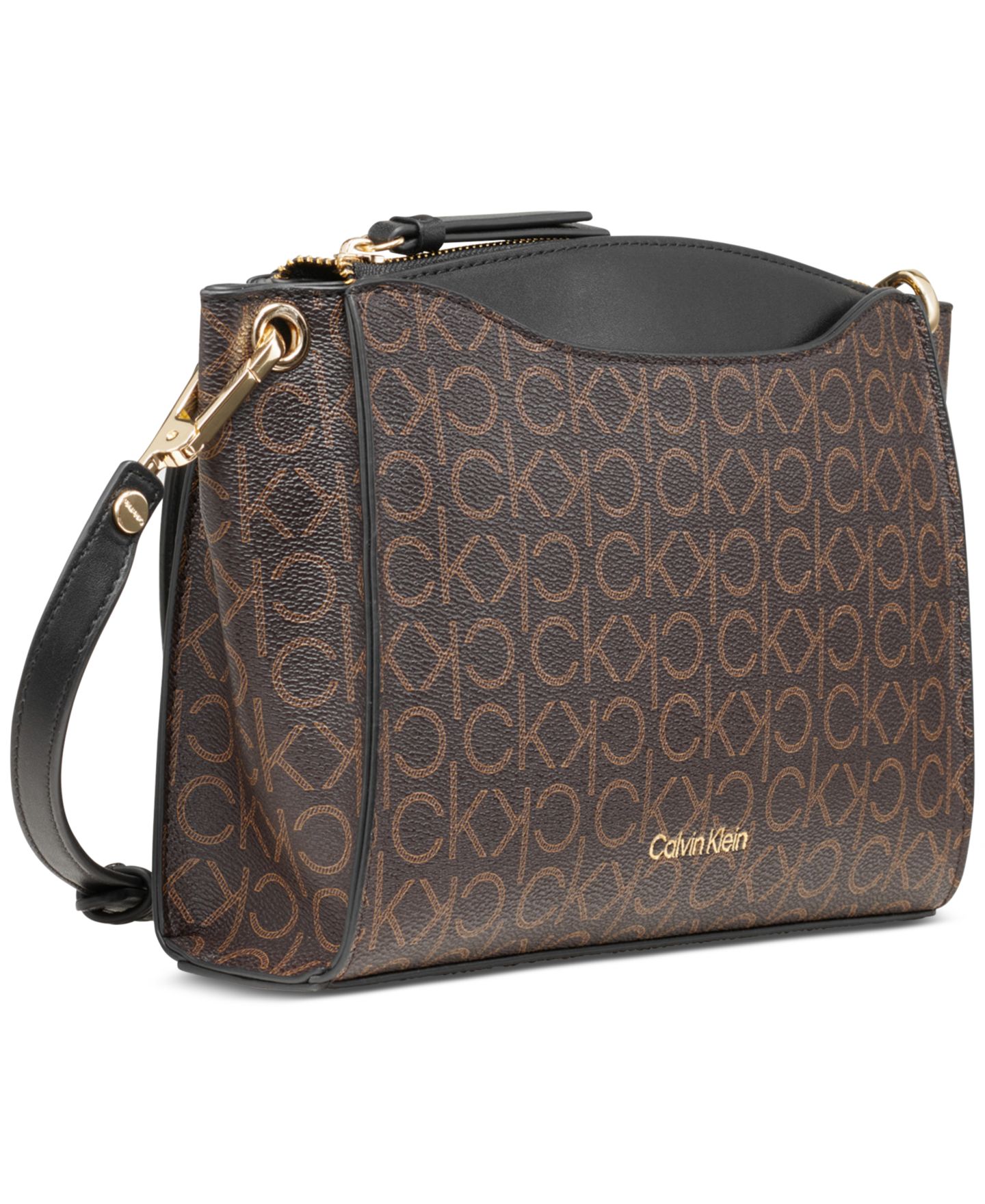 Сумка Calvin Klein Garnet Adjustable Top Zipper Crossbody, цвет: Коричневый — фото 4