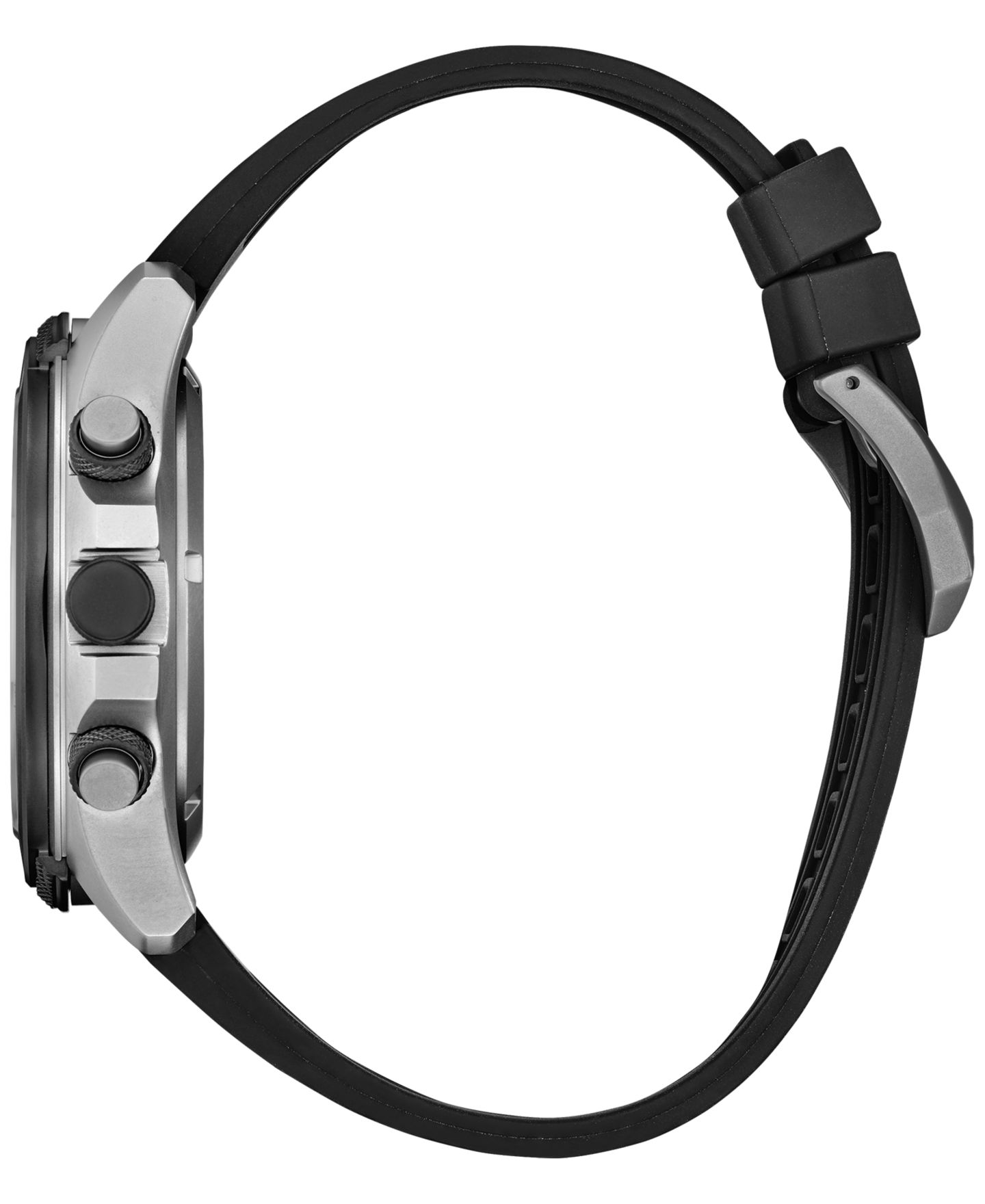 Мужские часы Citizen Eco-Drive Chronograph Promaster Land Black Rubber Strap Watch 44mm — фото 2