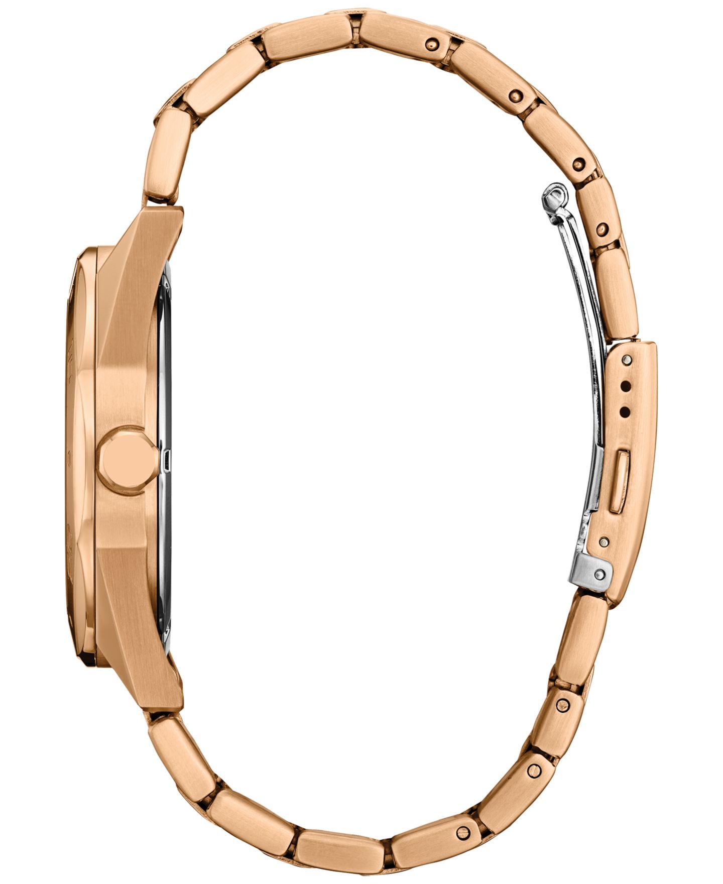 Мужские часы Citizen Eco-Drive Weekender Sport Rose Gold-Tone Stainless Steel Bracelet Watch 41mm — фото 2